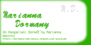 marianna dormany business card